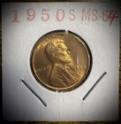 1950-S Lincoln Wheat Cent Uncirculated Red #3