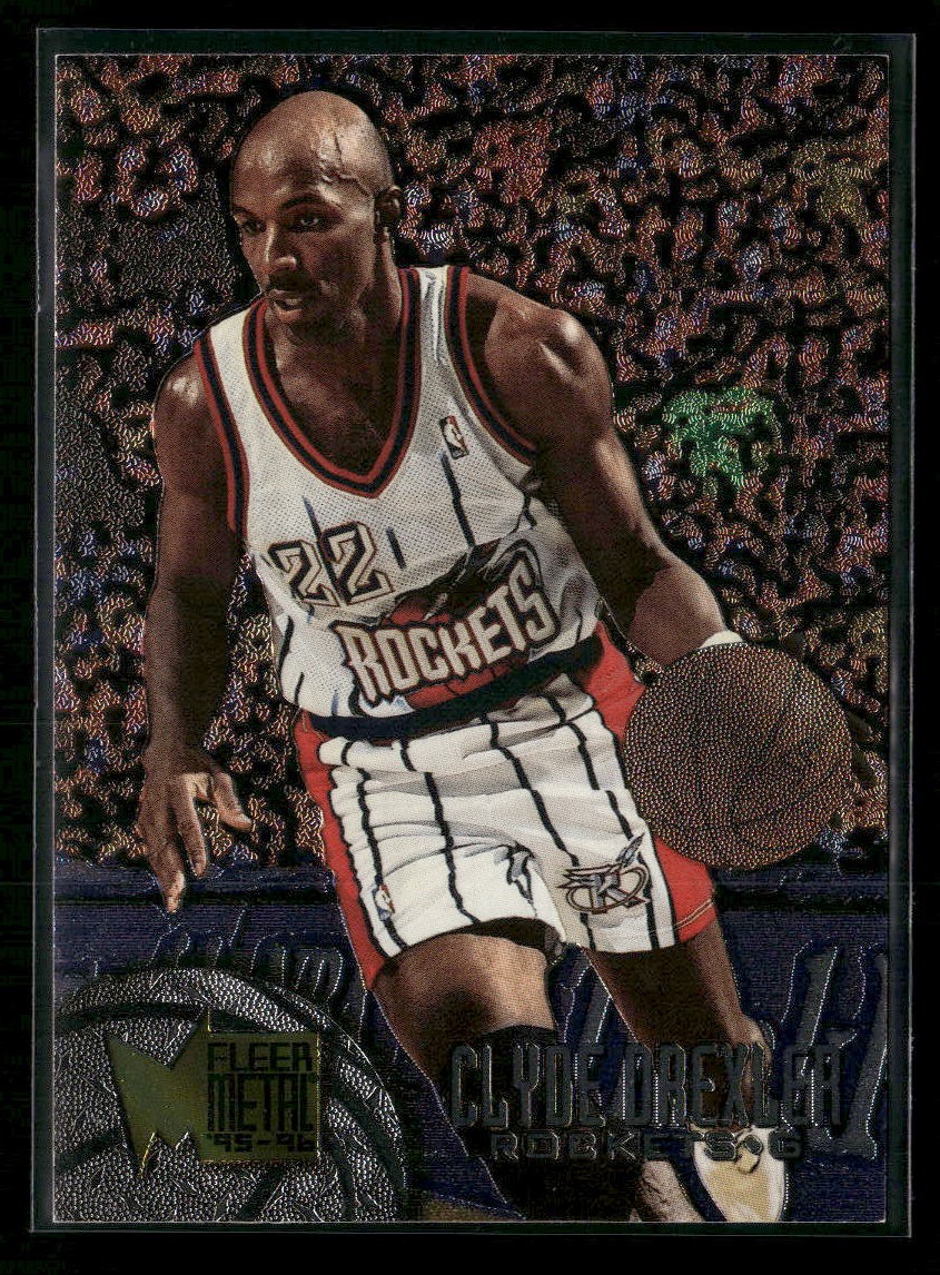 Clyde Drexler 1995-96 Metal #152 Houston Rockets