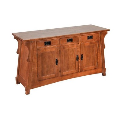 Mission Oak Crofter Console Cabinet - Michael's Cherry - 55''