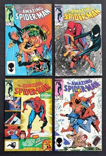 Amazing Spider-Man Comic Lot (#257-260) - VF Condition - Several KEYS!