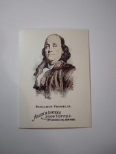 RARE BENJAMIN FRANKLIN SHORT PRINT FOUNDING FATHER 2008 TOPPS ALLEN & GINTERS SP