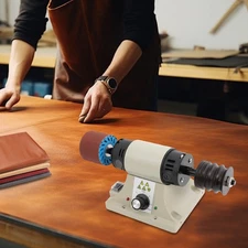 Electric Leather Edge Polishing Grinding Burnishing Machine Leather Tool 8000RPM