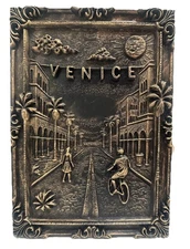 Venice Beach 10” X 7”  California Wall Art Plaque 3d Relief Sculpture Home Decor