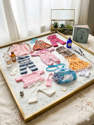 Doll Clothes 40cm Compatible Fashions and Works Small Colin Handmade