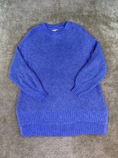 American Eagle Loose Knit Sweater Women's Blue Size Small S D689
