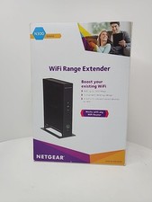 NETGEAR WiFi Range Extender WN2000RPTV3 w/AC Adapter Open Box MISSING GUIDE 