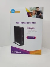 NETGEAR WiFi Range Extender WN2000RPTV3 w/AC Adapter Open Box *MISSING GUIDE*