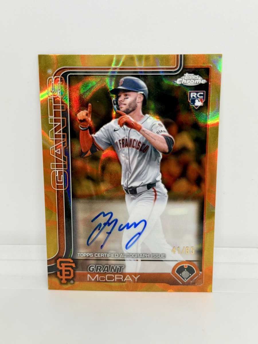 2025 Topps Chrome Update Series - Rookie Autographs Grant McCray 2025 Topps Chrome Update Series - Rookie Autographs Grant McCray