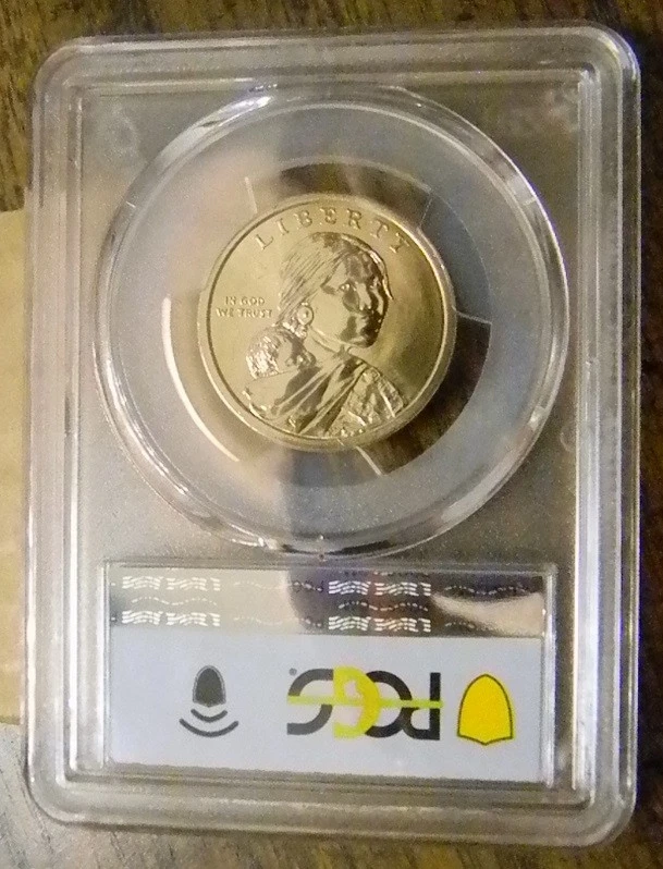 Dólar sacajawea nativo americano D 2022 Ely Parker graduación profesional MS67 primer día de emisión Foto 2 de 2