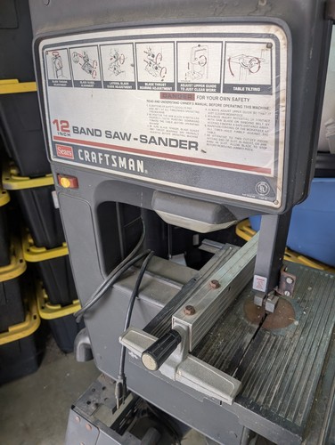 Craftsman Sears 12" Belt Drive Band Saw-Sander . Pickup Only No Shipping
