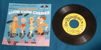 Bill Lee 45 Chim Chim Cheree Let's Go Fly a Kite Disneyland Mary Poppins LG-783