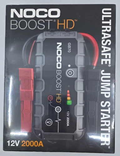NOCO Boost HD GB70 2000A 12V Lithium Battery Jump Starter Booster Pack