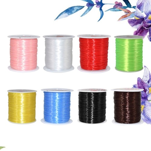 8 Rolls Thread Stretchy Elastic String Cord for Bracelet Making Crystal ...