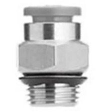 2PC SMC CORPORATION KQ2H07-U01N Tubing Fitting,Half Union,1/4-in Tube,1/8 UNI C