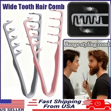USA Wide Tooth Hair Comb Wide Tooth Comb For Curly Hair Roots Volumizing 