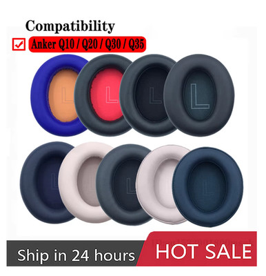Replacement Protein Ear Pads for Anker Soundcore Life Q10 Q20 Q30 Q35