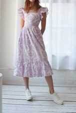 Vestido Gianna diseño Guadalupe morado