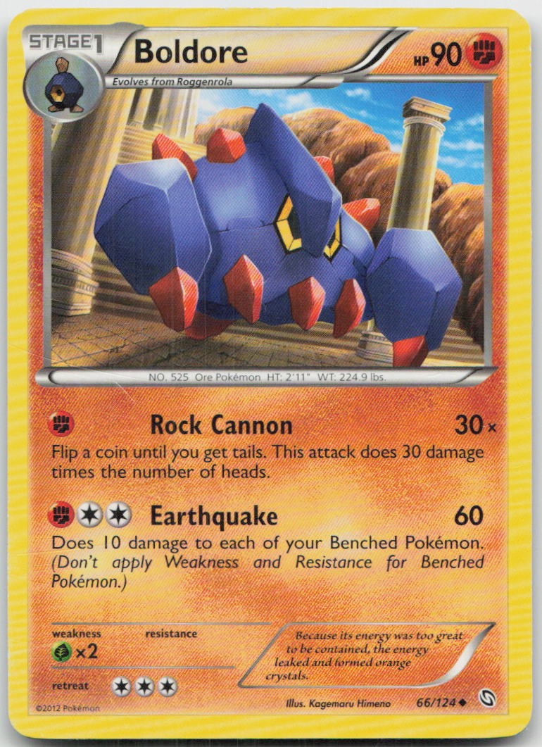 Boldore 66/124 Uncommon Dragons Exalted Pokemon MP