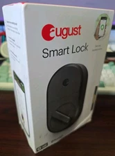 **Ships Fast** August Smart Lock ASL-3B Dark Gray Keyless Entry Auto-Unlock BT