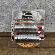 De colección Mongoose BMX Freestyle Clavijas de Eje Nuevo de Lote Antiguo Par 3/8 26T 4.5x1.5 Acero Nuevo
