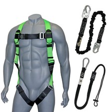 AFP Universal Full-Body Fall Protection Safety Harness with Dorsal D-Ring and...