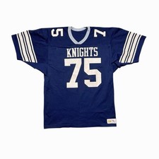 Vintage 70 s Russell Athletic Football Jersey Men s XL Navy Blue Mesh