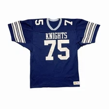 Vintage 70’s Russell Athletic Football Jersey Men’s XL Navy Blue Mesh