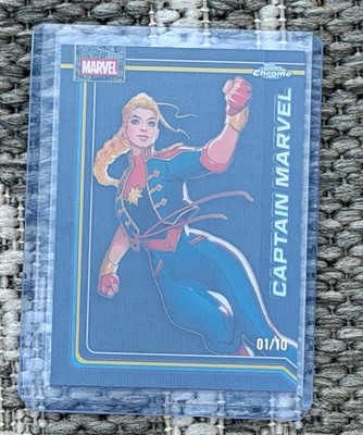 Topps 2016 Topps Chrome Marvel Captain Marvel Carol Danvers #027 01/10