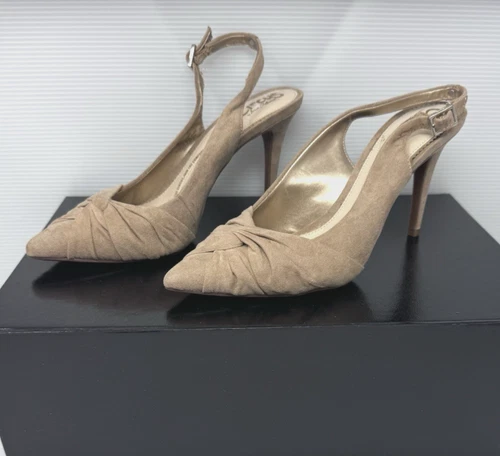 CIRCUS BY SAM EDELMAN MANUELA WOMENS US 7 BEIGE SUEDE HEELS