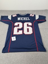 Sony Michel Signed New England Patriots Jersey  (Beckett) Size 44