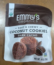 Soft & Chewy Coconut Cookies, Dark Cacao, 4 oz (113 g) Exp 08/28/2026