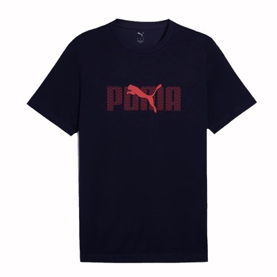 Puma T-Shirt Ess+ Logo Lab Summer Tee 684667 Neu Navy 16