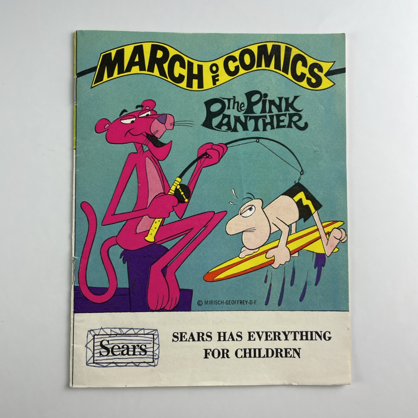 March of Comics Lot of 9 Books 1974-1980 Lassie Pink Panther Mighty Mouse Sears