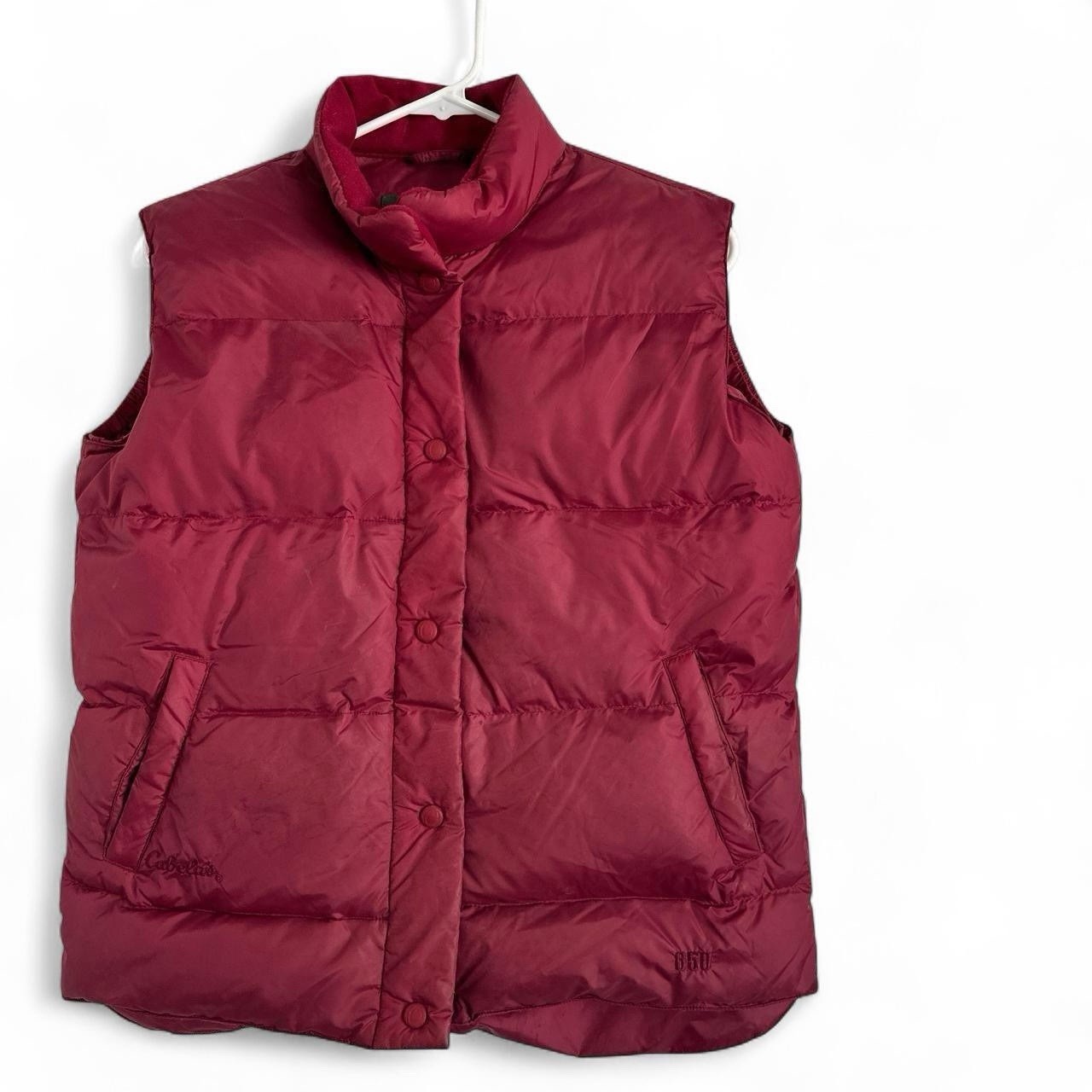 Cabela’s Premier Northern Goosedown 650 Red Puffer Vest Women’s Small Layering