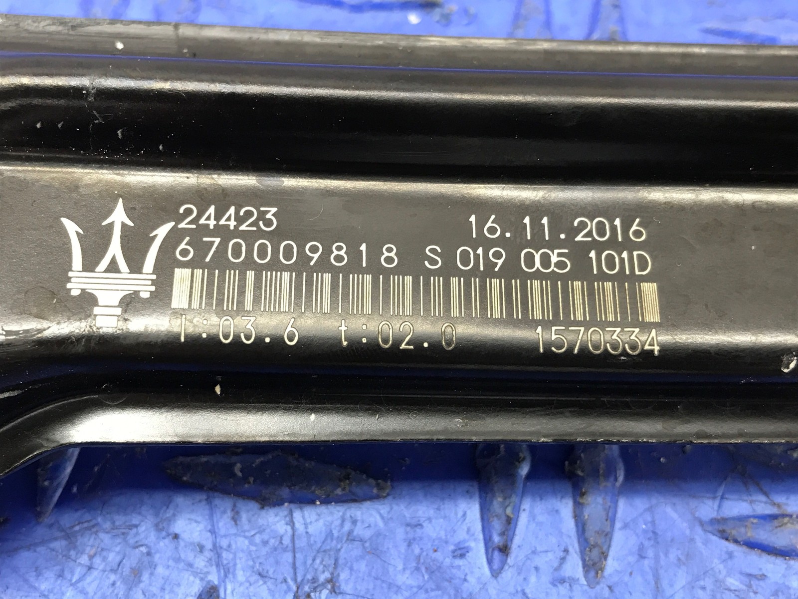 2014-2021 MASERATI QUATTROPORTE REAR LEFT DOOR WINDOW GLASS REGULATOR W/MOTOR