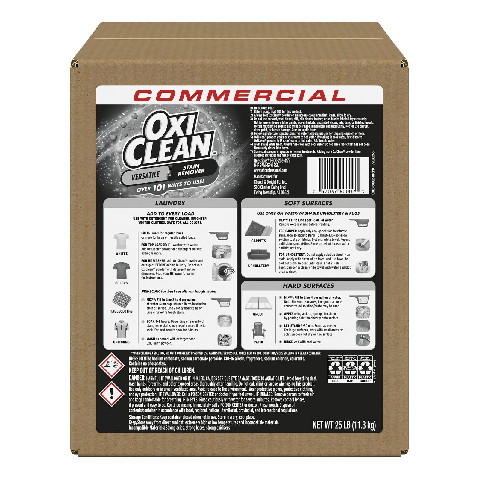 OxiClean Versatile Stain Remover Professional, 400 Ounce (Pack of 1), Regular