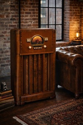 1940 ヴィンテージ　シュースタンド ❤️Rare Zenith Floor Console Pre-WWII 1940 Model 6-S-556 TUBE