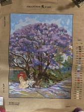 New Needlepoint Canvas Collection D'Art "The Garden Breakfast", Made in EU