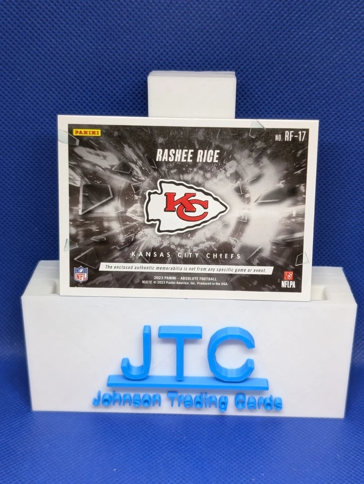 2023 Panini Absolute Rashee Rice RC Rookie Force Relic #RF-17 Chiefs - Image 2 of 2