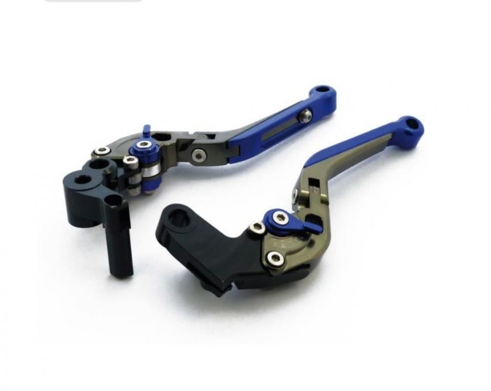 Levier de frein droit Mad titane et bleu, finition premium pour Suzuki GSX-S 1000