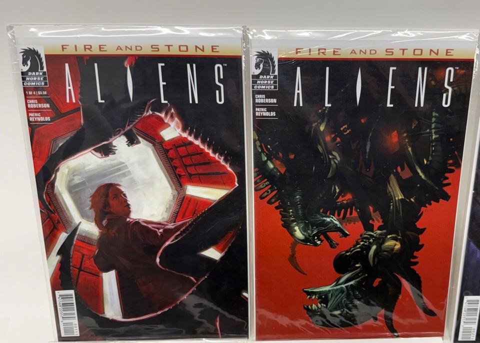 Aliens Fire and Stone (2014) #1-4 & Prometheus Fire and Stone (2014) #1 ...