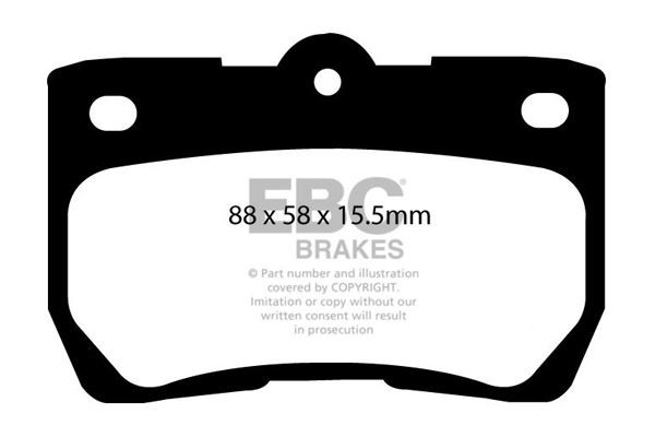 EBC DP31586C BRAKE PAD SET DISC BRAKE Rear