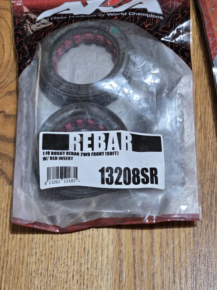 5 Pair AKA Rebar Front & Rear Tire Lot Buggy Tires Dirt Oval - Image 2 of 4