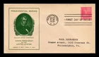 DR JIM STAMPS US COVER WILLIAM H HARRISON PRESIDENTIAL SERIES FDC SCOTT 814