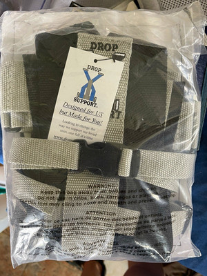 Brand New Drop Support Fall Prevention Harness - Adult Size Large (Black/Grey)