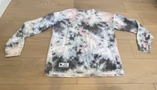 Abercrombie Kids Girls Sweatshirt Sz 15/16 Tie Dyed Crewneck Multicolor Casual