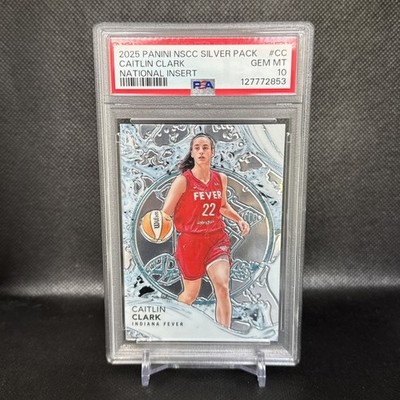 2025 Panini The National Silver CC - Caitlin Clark - 66/99 PSA 10