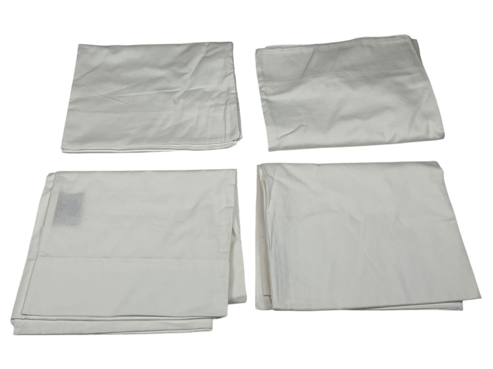 Set Of 4 Manchester Mills Hotel White Grand Royal Pillow Cas
