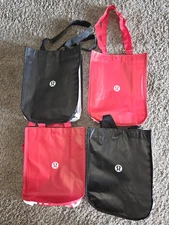 Lululemon Reuseable Shopping Tote Bags Small Totes Lot Of 4 