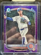 WILFRI DE LA CRUZ (1st) 2025 Bowman Chrome /250 Purple Mojo Refractor #BCP-209